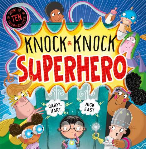 Caryl Hart: Knock Knock Superhero, Buch