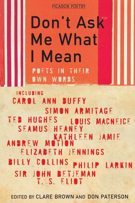 Don Paterson: Don't Ask Me What I Mean, Buch