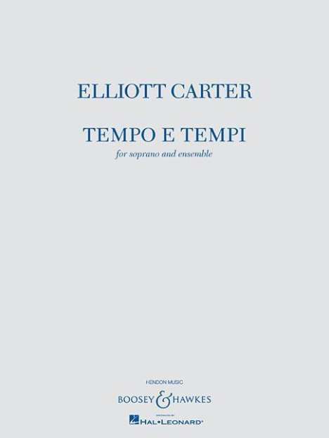 Tempo E Tempi: For Soprano and Ensemble, Buch