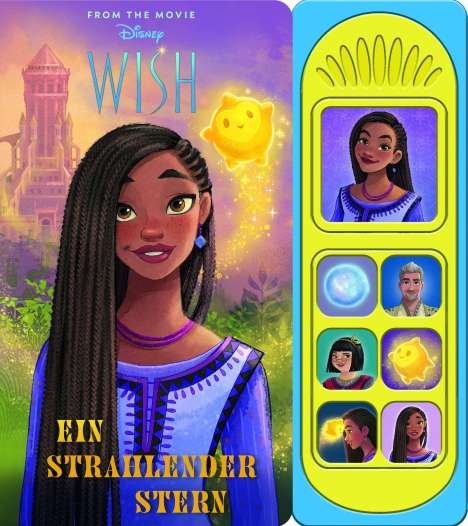 Disney Wish - Ein strahlender Stern - Soundbuch - Pappbilderbuch mit 7 Geräuschen - Buch zum Film, Buch