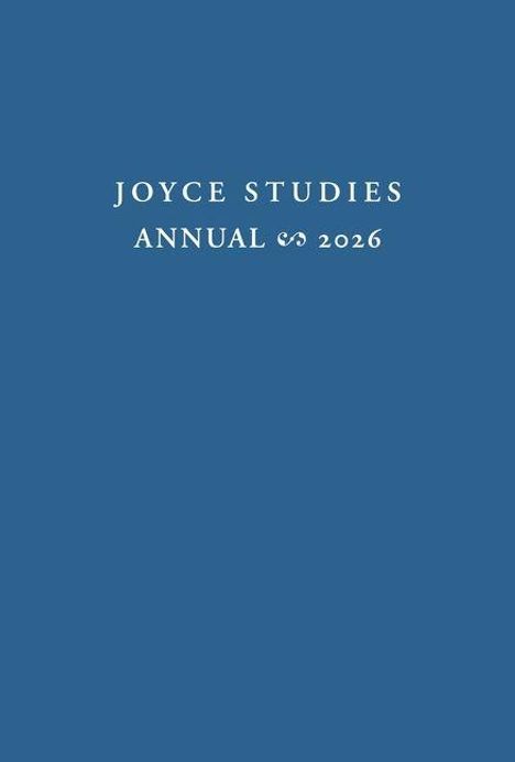 "Joyce Studies Annual 2026" in weißen Buchstaben auf blauem Hintergrund.