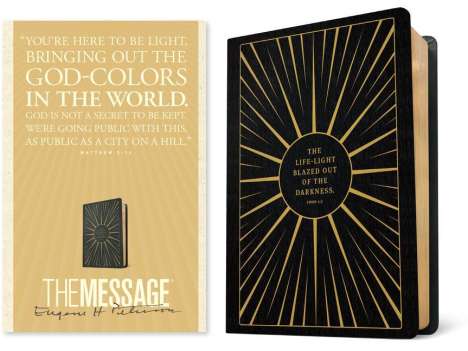 The Message Anniversary Edition (Leather-Look, Life-Light Black), Buch