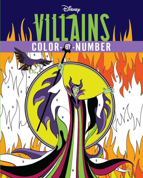 Editors of Thunder Bay Press: Disney Villains Color-By-Number, Buch