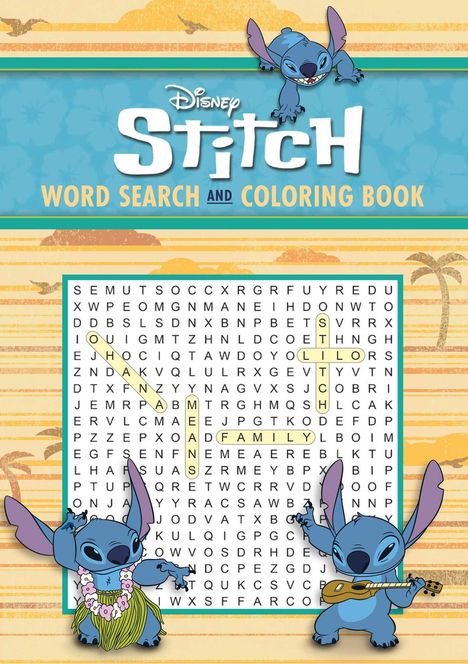 Editors of Thunder Bay Press: Disney Stitch Word Search and Coloring Book, Buch