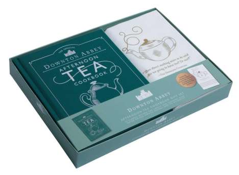 Downton Abbey: The Official Downton Abbey Afternoon Tea Cookbook Gift Set [Book ] Tea Towel], Buch