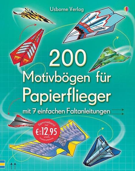 200 Motivbögen für Papierflieger, Diverse
