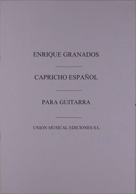 Enrique Granados: Granados Capricho Espanol (Garcia Velasco), Noten