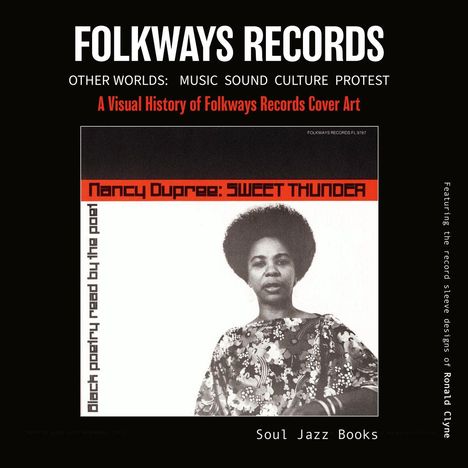 "FOLKWAYS RECORDS," "Nancy Dupree: SWEET THUNDER," "Soul Jazz Books." Bild: Frau in gemustertem Kleid.