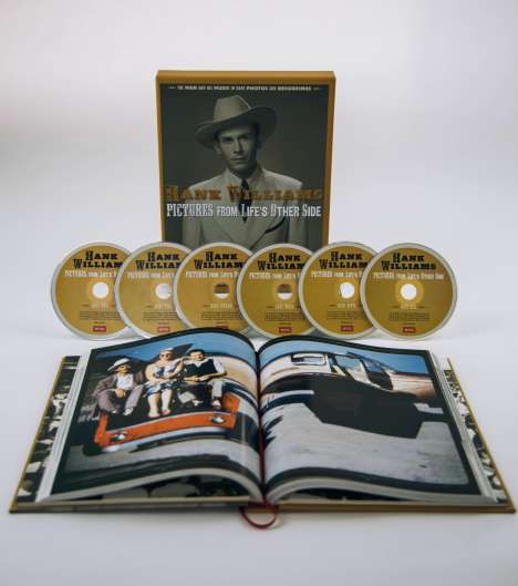 Hank Williams: Pictures From Life's Other Side: The Man And His Music In Rare Recordings And Photos (Box Set), 6 CDs und 1 Buch