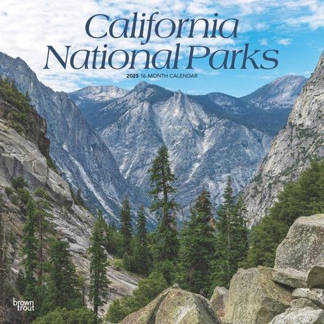 Browntrout: California National Parks 2025 12 X 24 Inch Monthly Square Wall Calendar Plastic-Free, Kalender