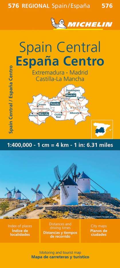 Michelin Estremadura, Kastilien-La Mancha, Madrid, Karten