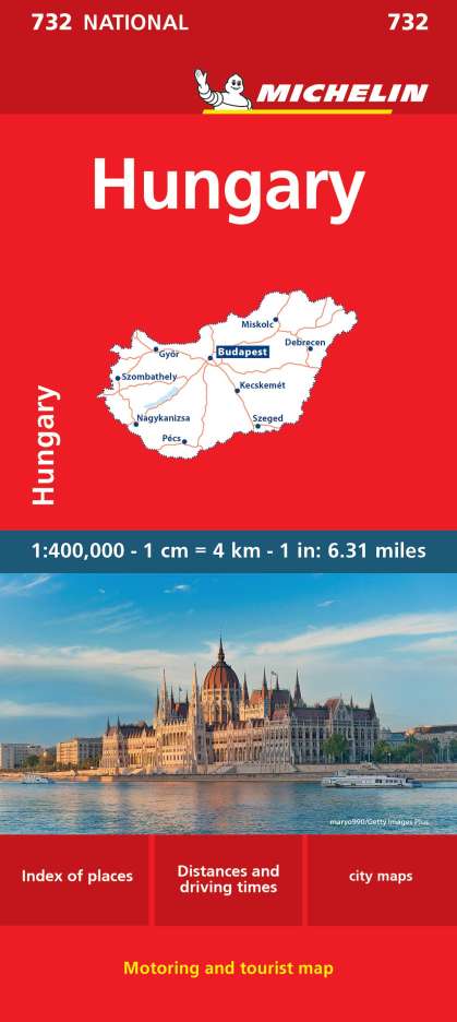 Michelin: Hungary - Michelin National Map 732, Karten