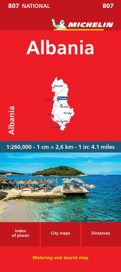 Michelin: Michelin Map Albania, Karten