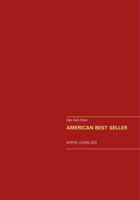 Alain René Poirier: American Best Seller, Buch