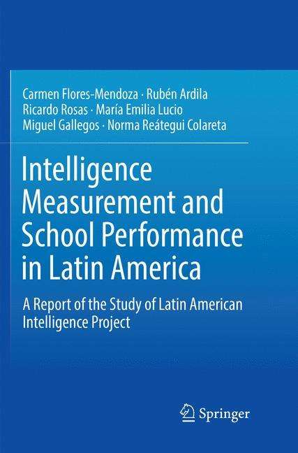 Carmen Flores-Mendoza: Intelligence Measurement and School Performance in Latin America, Buch