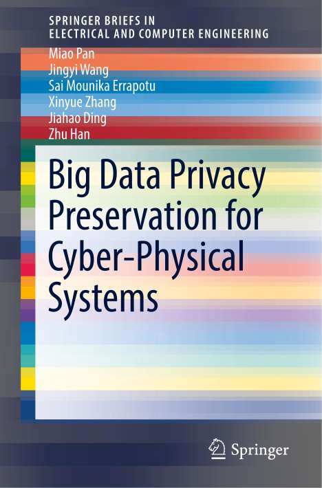 Miao Pan: Big Data Privacy Preservation for Cyber-Physical Systems, Buch