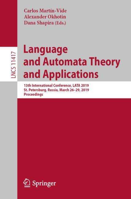 Language and Automata Theory and Applications, Buch