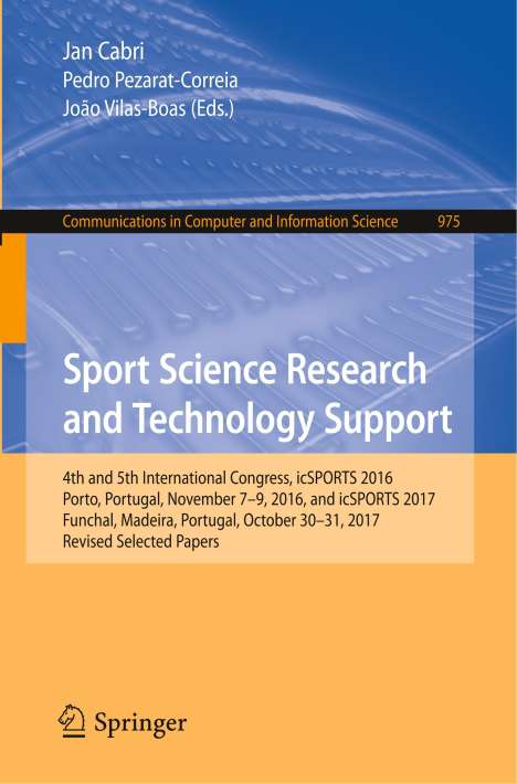 Sport Science Research and Technology Support, Buch