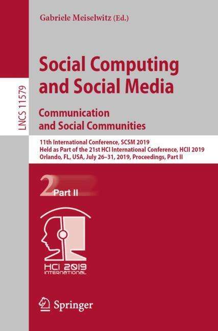 Social Computing and Social Media. Communication and Social Communities, Buch