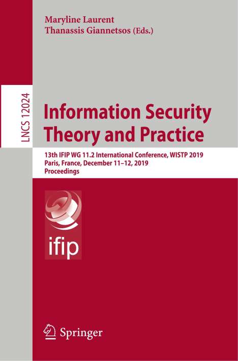 Information Security Theory and Practice, Buch