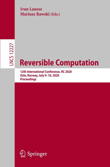 Reversible Computation, Buch