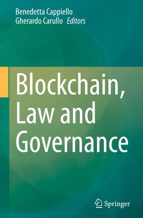 Blockchain, Law and Governance, Buch