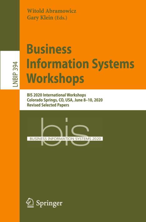 Business Information Systems Workshops, Buch