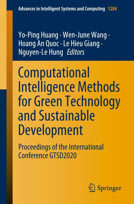 Computational Intelligence Methods for Green Technology and Sustainable Development, Buch