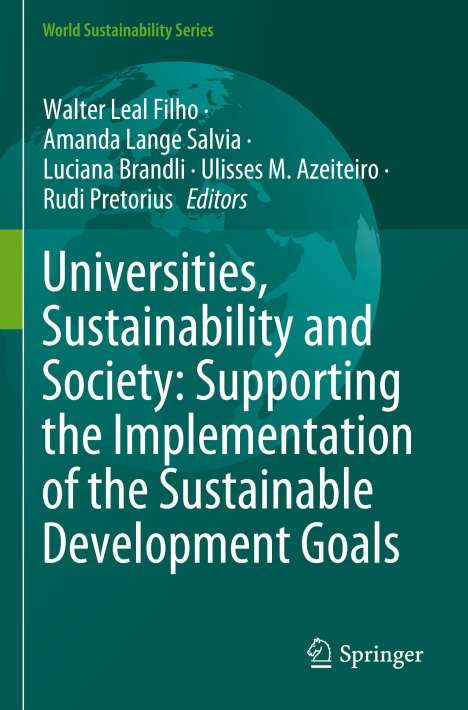 Universities, Sustainability and Society: Supporting the Implementation of the Sustainable Development Goals, Buch