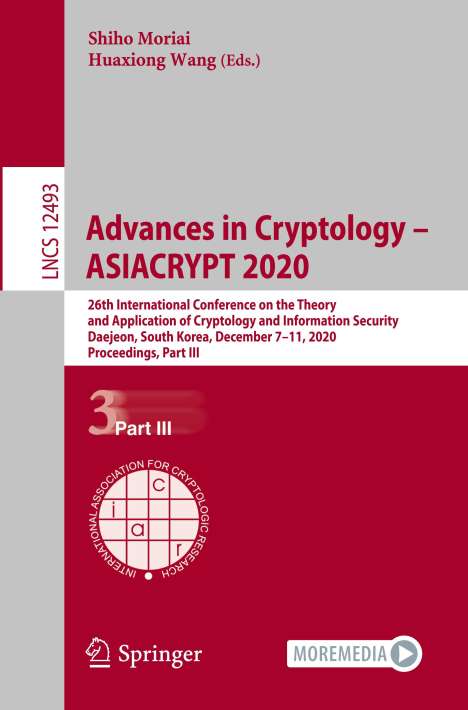 Advances in Cryptology ¿ ASIACRYPT 2020, Buch