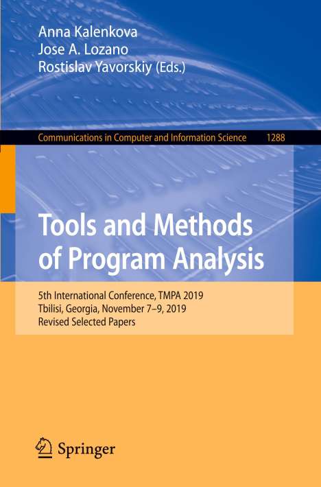 Tools and Methods of Program Analysis, Buch