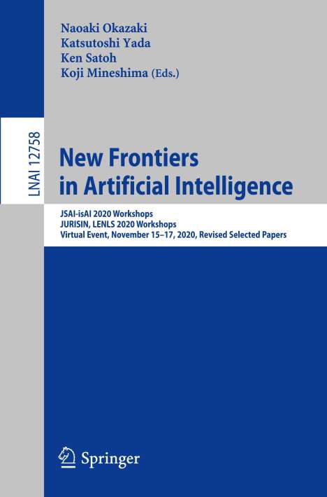 New Frontiers in Artificial Intelligence, Buch