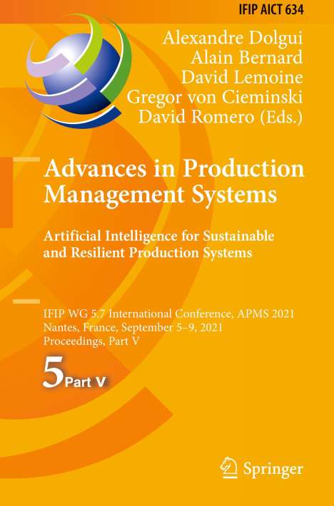 Advances in Production Management Systems. Artificial Intelligence for Sustainable and Resilient Production Systems, Buch