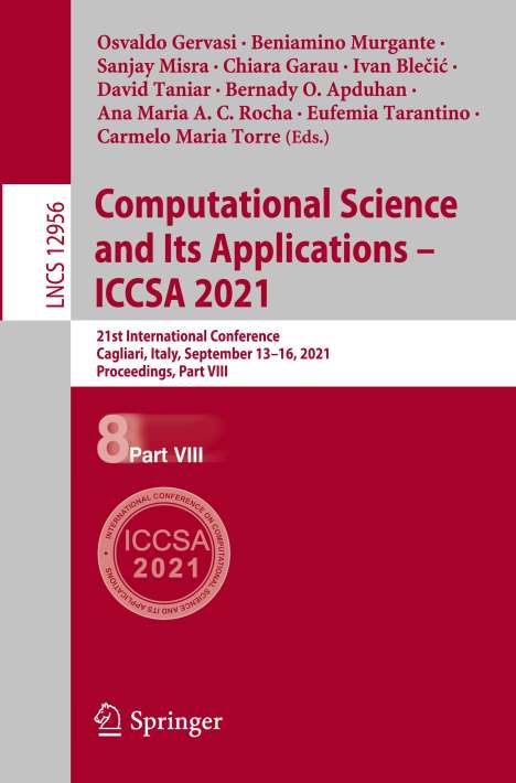 Computational Science and Its Applications ¿ ICCSA 2021, Buch