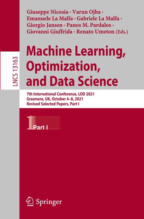 Machine Learning, Optimization, and Data Science, Buch