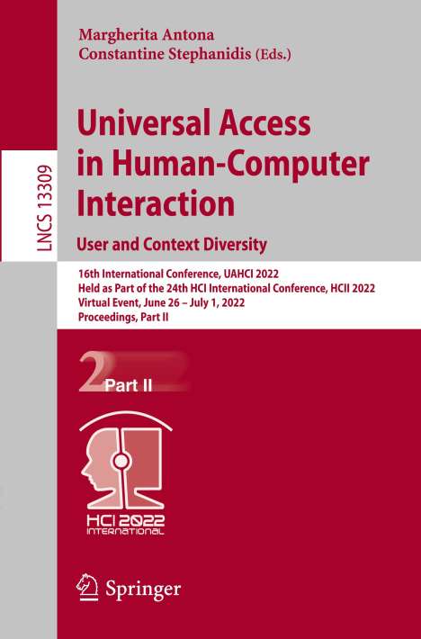 Universal Access in Human-Computer Interaction. User and Context Diversity, Buch