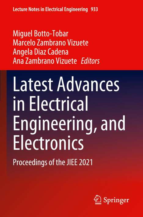 Latest Advances in Electrical Engineering, and Electronics, Buch