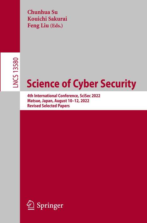 Science of Cyber Security, Buch