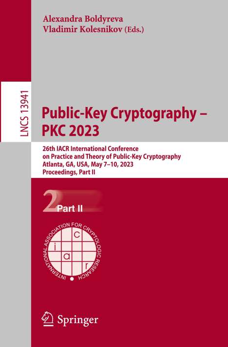 Public-Key Cryptography ¿ PKC 2023, Buch