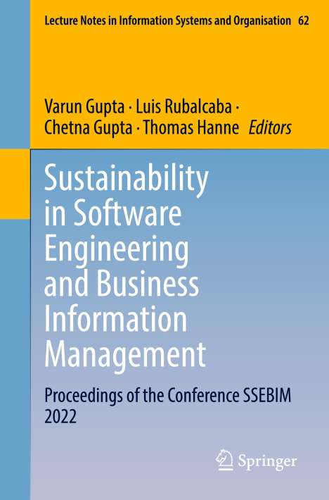 Sustainability in Software Engineering and Business Information Management, Buch