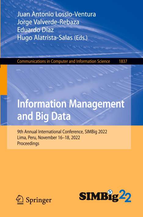 Information Management and Big Data, Buch