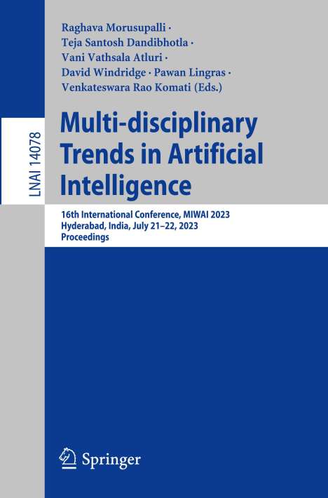 Multi-disciplinary Trends in Artificial Intelligence, Buch