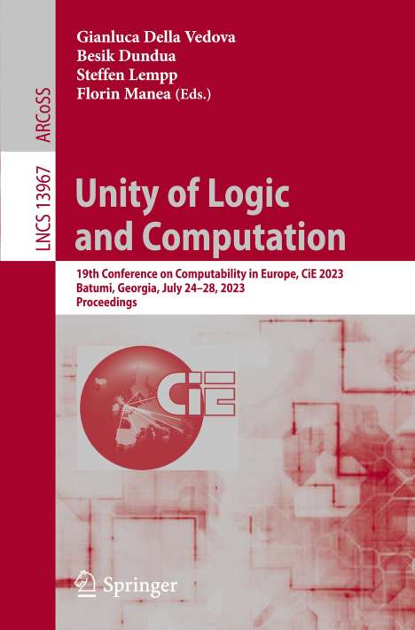 Unity of Logic and Computation, Buch