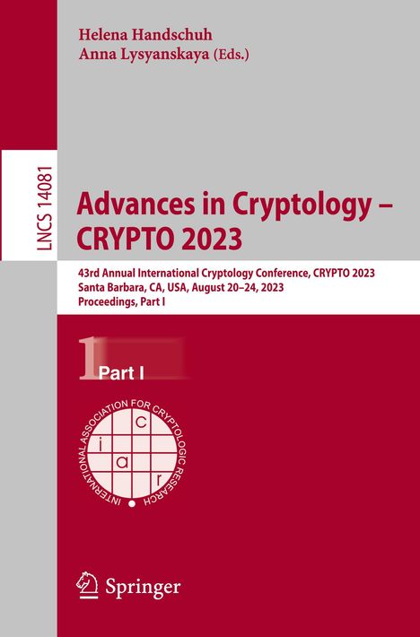 Advances in Cryptology ¿ CRYPTO 2023, Buch