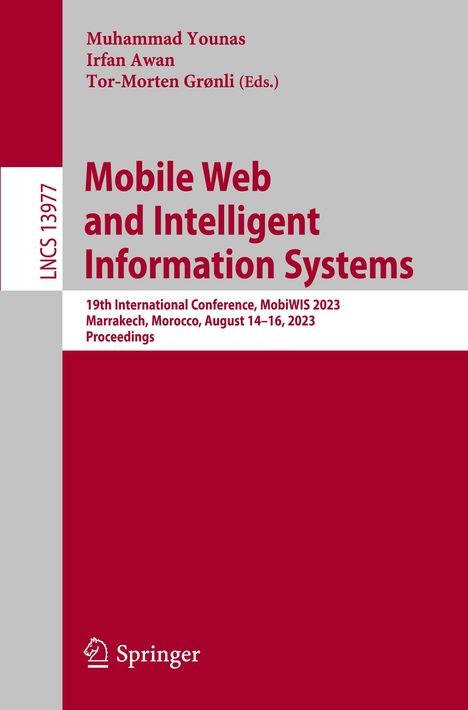 Mobile Web and Intelligent Information Systems, Buch