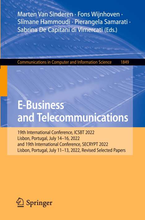 E-Business and Telecommunications, Buch
