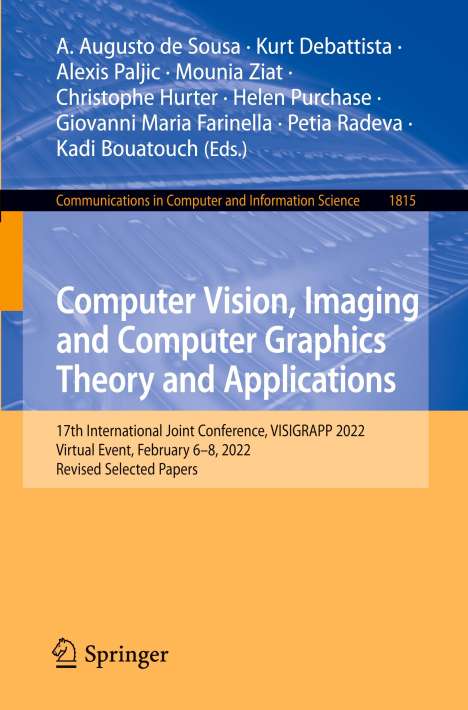 Computer Vision, Imaging and Computer Graphics Theory and Applications, Buch