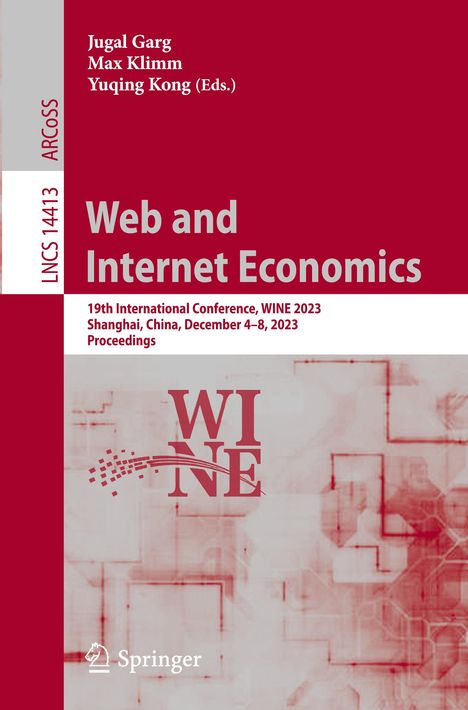 Web and Internet Economics, Buch