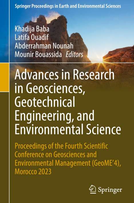Advances in Research in Geosciences, Geotechnical Engineering, and Environmental Science, Buch