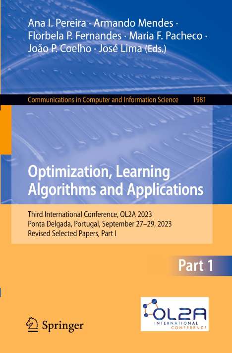Optimization, Learning Algorithms and Applications, Buch